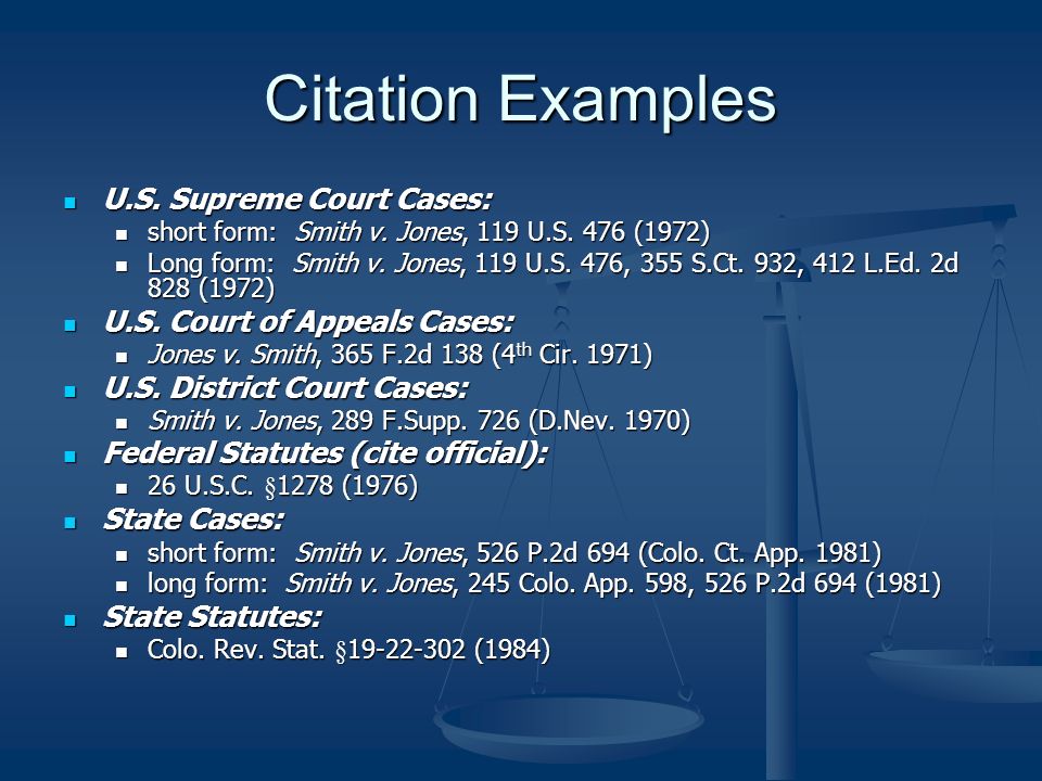 Citation Case Address ppt download
